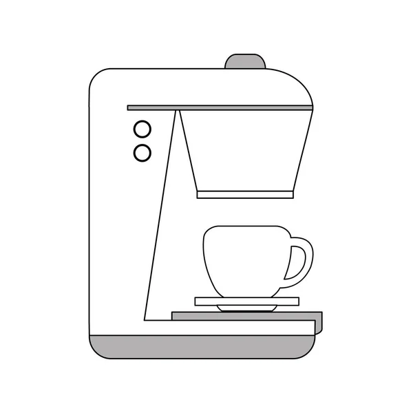 Elszigetelt kávé géptervezés — Stock Vector