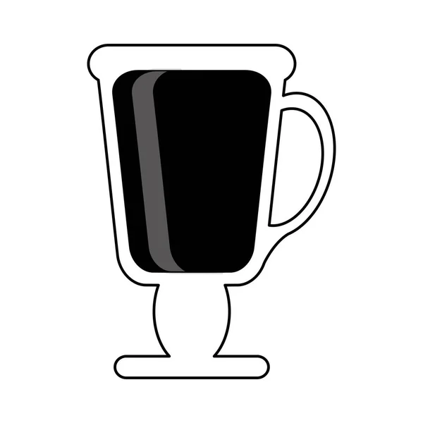 Isolerade kaffe glasdesign — Stock vektor