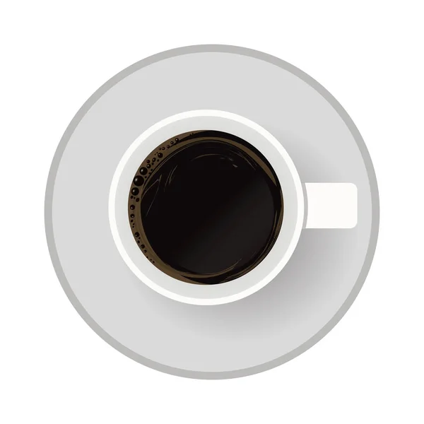Geïsoleerde koffie kopje ontwerp — Stockvector