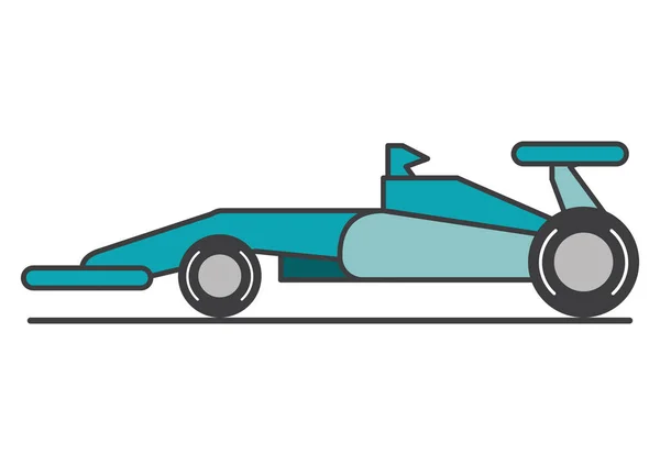 Auto da corsa di formula racing concept — Vettoriale Stock