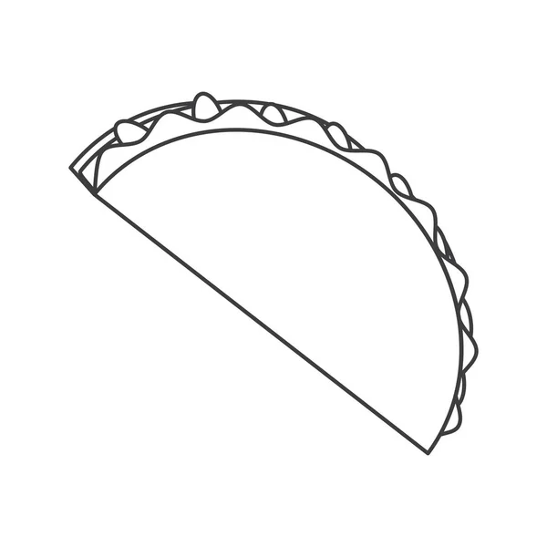 Izolované mexické taco design — Stockový vektor