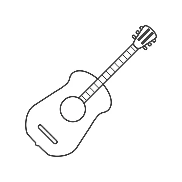 Elszigetelt gitár tervezés — Stock Vector