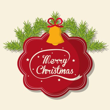 Bell ve etiket Noel sezon tasarım