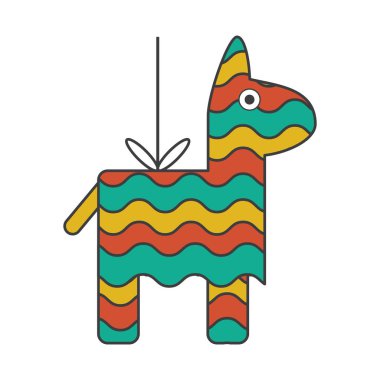 İzole Meksika pinata tasarım ioon