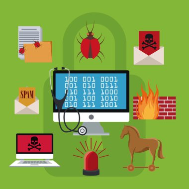 Renkli siber güvenlik sistemi tasarımı