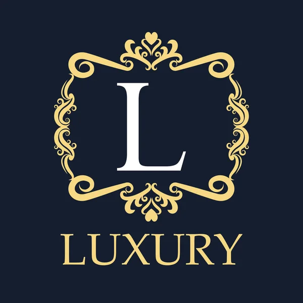 Luxury with ornament design — Stock Vector