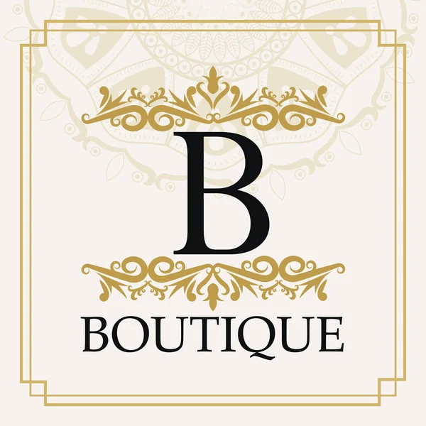 Boutique com design de ornamento —  Vetores de Stock