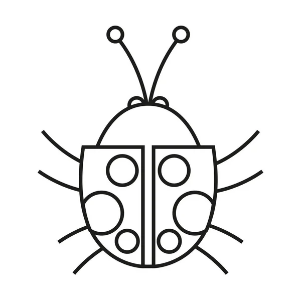 İzole böcek tasarım — Stok Vektör