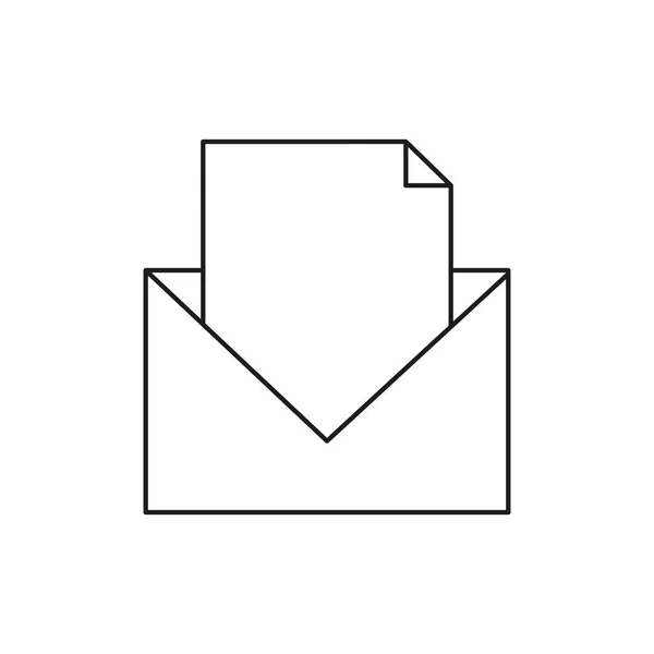 İzole e-posta zarf tasarım — Stok Vektör