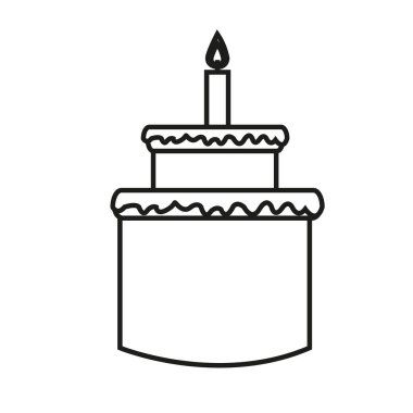 İzole pasta tasarım