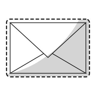 İzole e-posta zarf tasarım