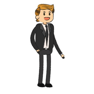 İzole iş adamı tasarım