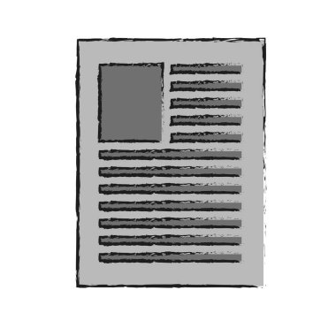 Kağıt tasarım izole parçası