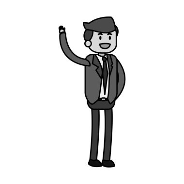 İzole iş adamı tasarım