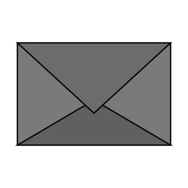 İzole e-posta zarf tasarım