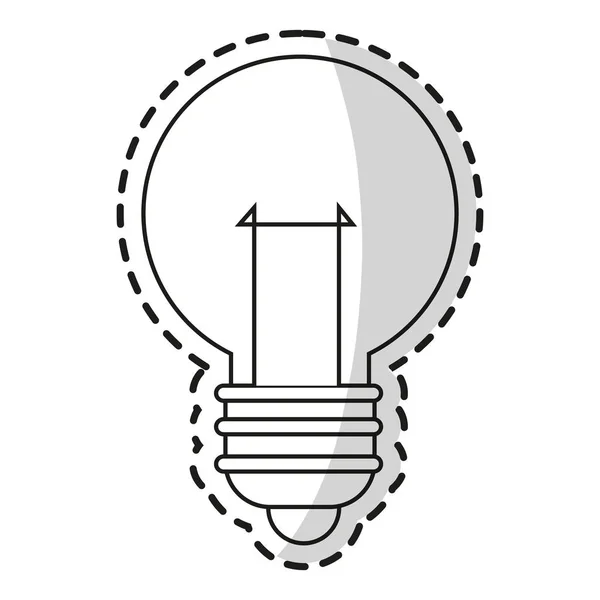 Isolierte Glühbirnenkonstruktion — Stockvektor