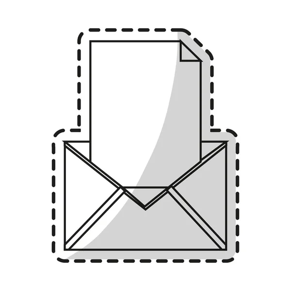 Diseño de sobres de correo electrónico aislado — Vector de stock