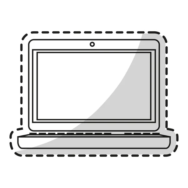 Na białym tle projekt urządzenia Laptop — Wektor stockowy