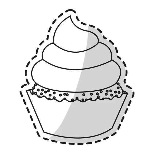 Geïsoleerde cupcake ontwerp — Stockvector