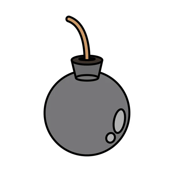 Conception de bombe isolée — Image vectorielle
