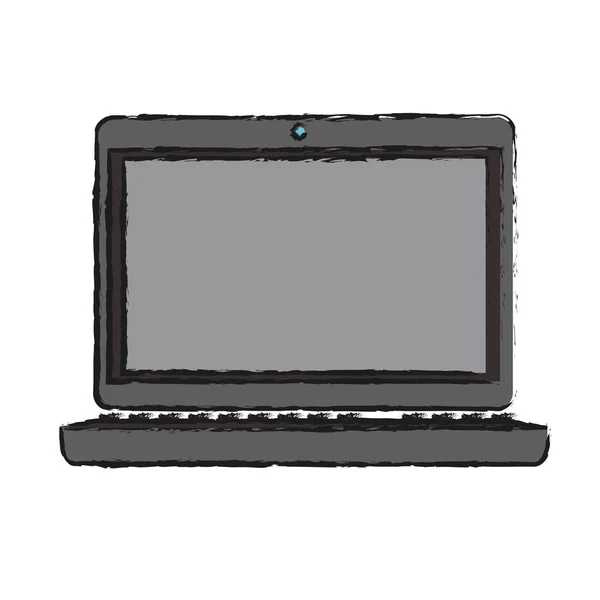 Isoliertes Laptop-Gerätedesign — Stockvektor