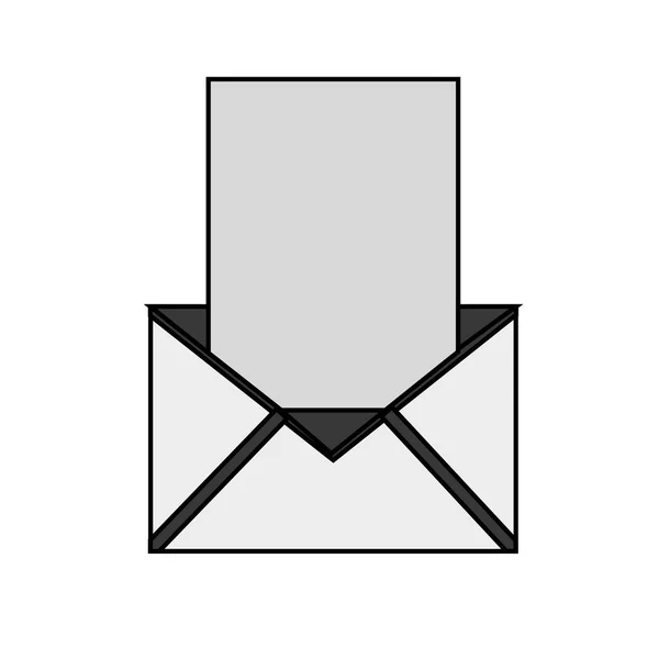Design de envelope de e-mail isolado — Vetor de Stock