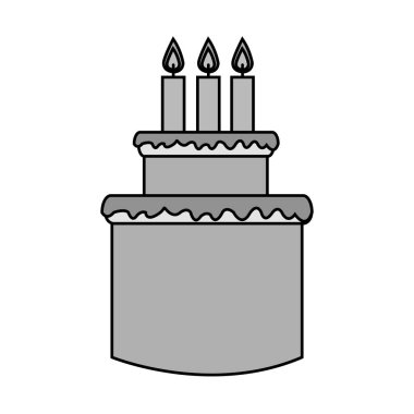 İzole pasta tasarım