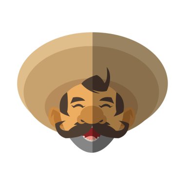 İzole Meksika adam tasarım