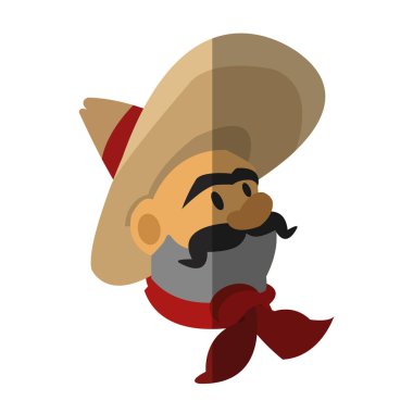 İzole Meksika adam tasarım