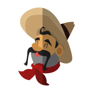 İzole Meksika adam tasarım