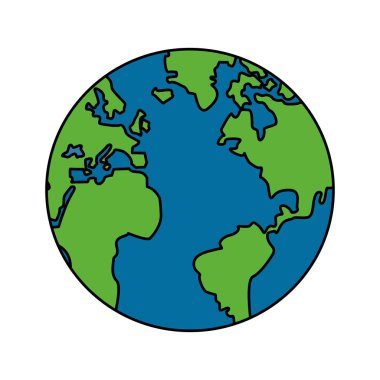 İzole gezegenin küre tasarımı