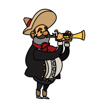 İzole Meksika adam tasarım