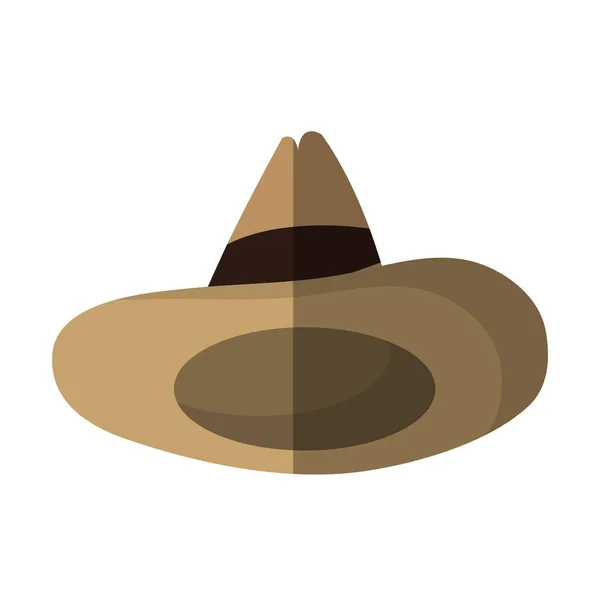Izolované mexický klobouk design — Stockový vektor