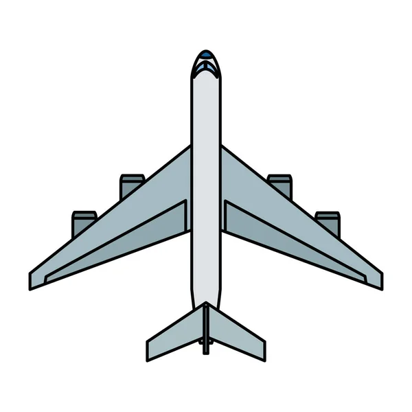 Isolierte Flugzeugkonstruktion — Stockvektor