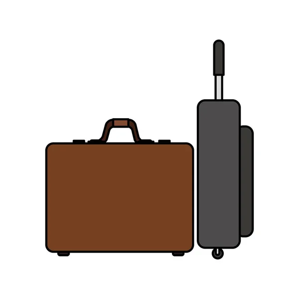 Μεμονωμένες αποσκευές σχεδιασμού — Διανυσματικό Αρχείο
