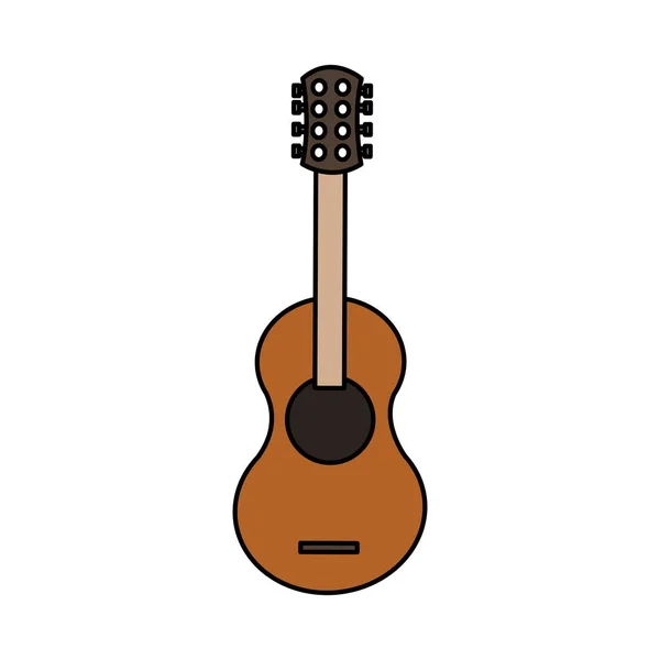 Design de instrumentos de guitarra isolados — Vetor de Stock