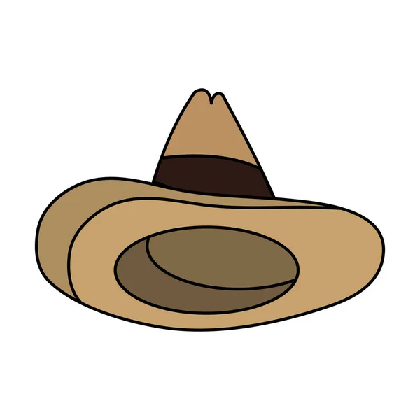 Diseño de sombrero mexicano aislado — Archivo Imágenes Vectoriales