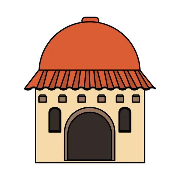 Ізольований мексиканський дизайн будівлі — стоковий вектор
