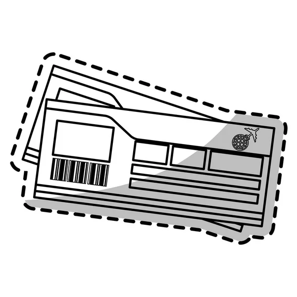 Diseño de ticket aislado — Vector de stock