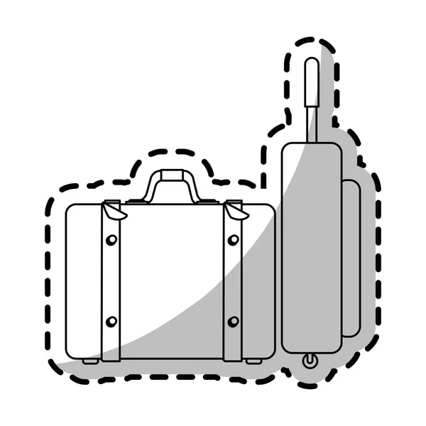 Conception de bagages isolés — Image vectorielle