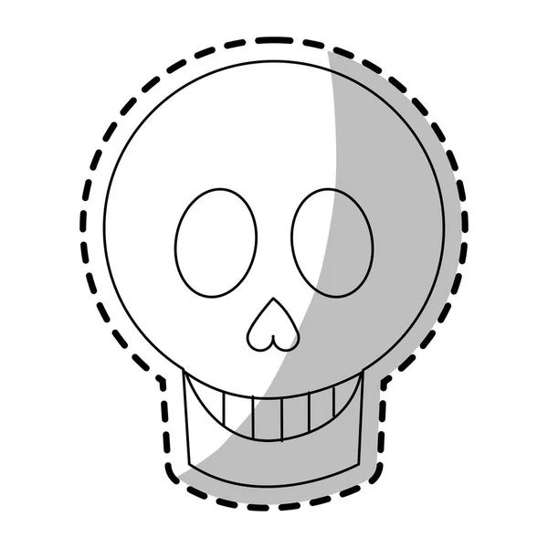 Isolated mexican skull design — Stock Vector