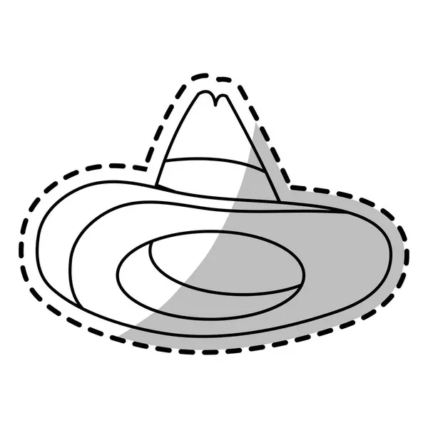 Изолированный мексиканский дизайн шляпы — стоковый вектор