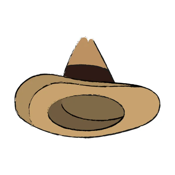 Izolované mexický klobouk design — Stockový vektor