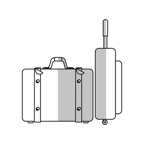 Geïsoleerde Bagage ontwerp — Stockvector