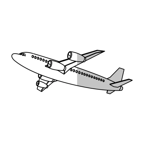 Diseño de avión aislado — Vector de stock