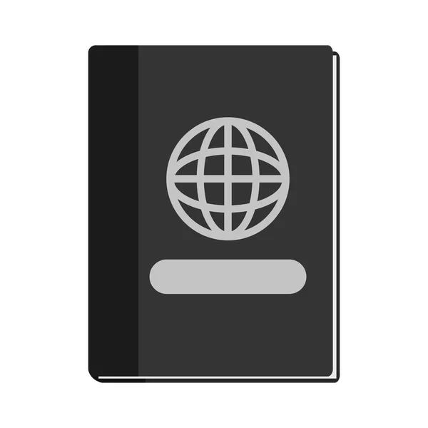 İzole pasaport tasarım — Stok Vektör