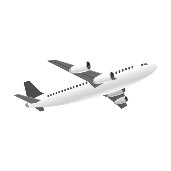 Diseño de avión aislado — Vector de stock