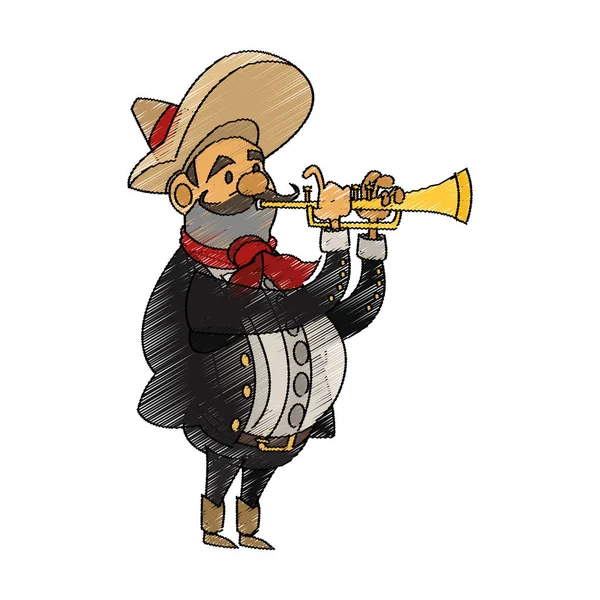 İzole Meksika adam tasarım