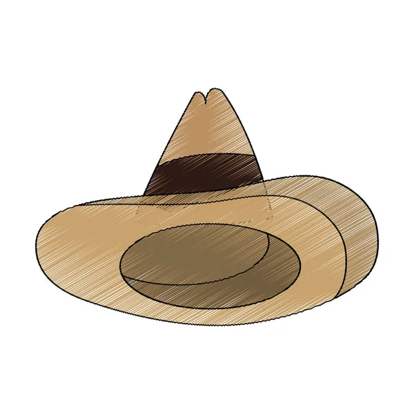 Σχεδιασμός απομονωμένες μεξικάνικο καπέλο — Διανυσματικό Αρχείο