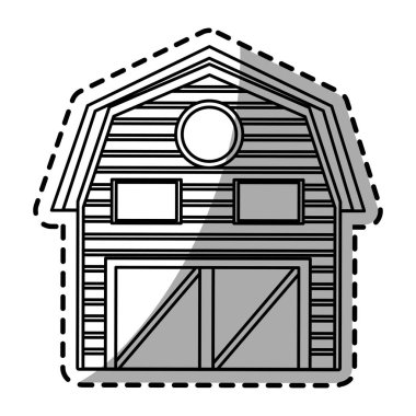 İzole çiftlik bina